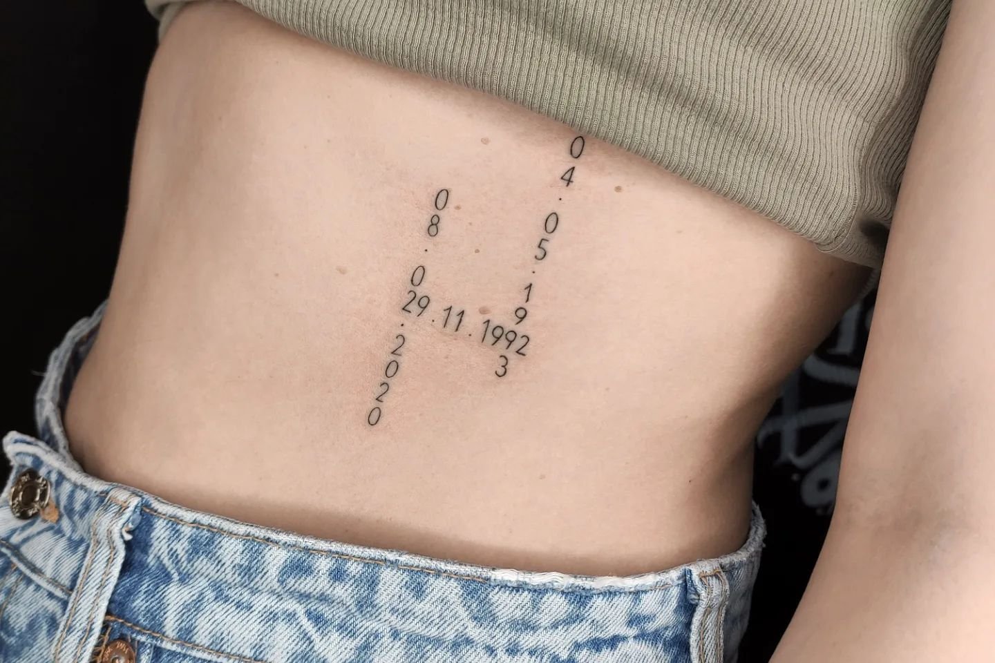 Тату с цифрами (17)