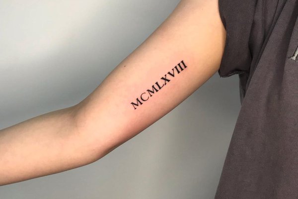 Тату с цифрами (22)