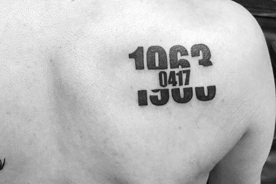 Тату с цифрами (32)